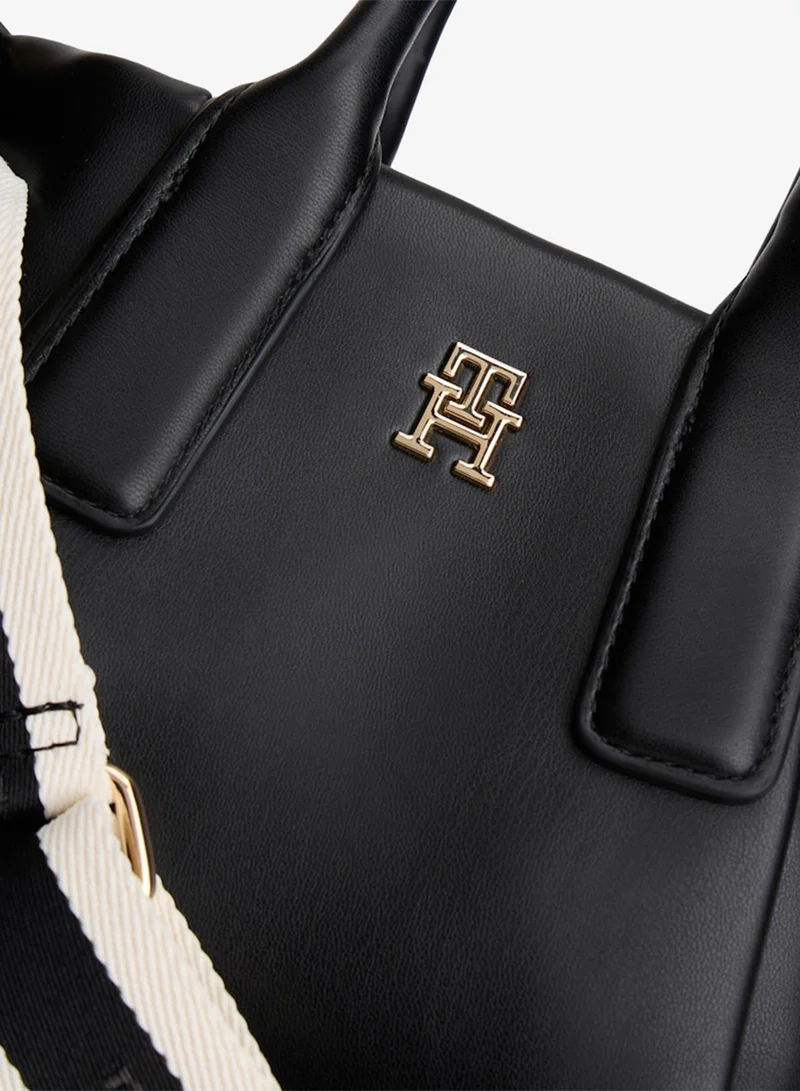 TOMMY HILFIGER  Essential Metallic Logo Crossbody Tote Bag for Women | Best Price UAE